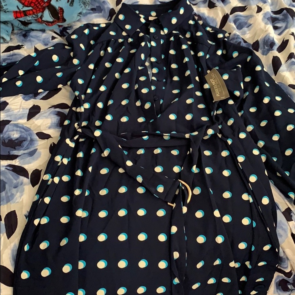 Eva Mendes size medium belted dress